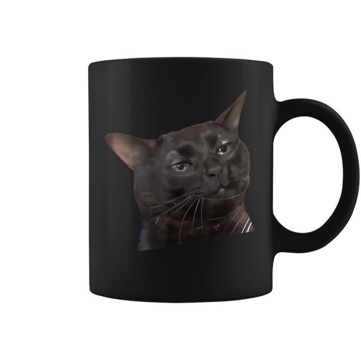 猫 黒 ミーム 解離 面白い インターネット ギフト コーヒーマグ