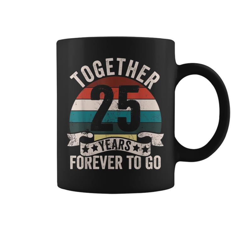 結婚25周年記念 Together 25 Years Forever To Go コーヒーマグ