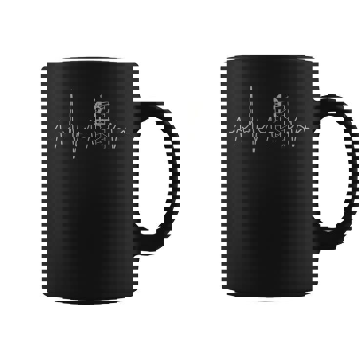 足場の鼓動レトロな足場ヴィンテージの職人 コーヒーマグ