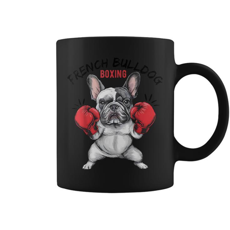 面白いフレンチブルドッグ ボクシング愛好家 ペット 犬 ボクシンググローブ コーヒーマグ