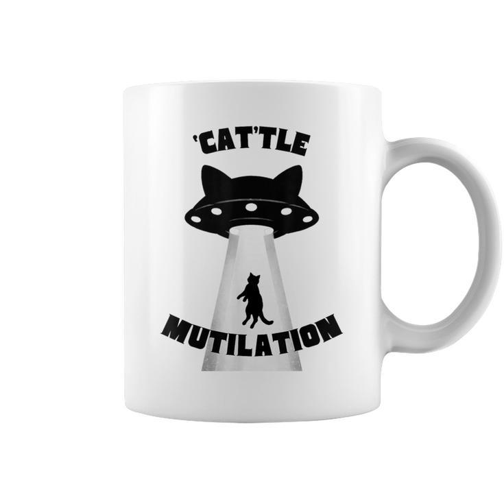 'Cat'tle Mutilation キャットルミューティレーション キャトルミューティレーション 猫 Ufo 宇宙 コーヒーマグ