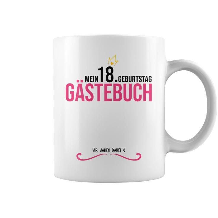 18th Birthday Girl 18 Years Party Guest Book Graphic Print Coffee Mug
