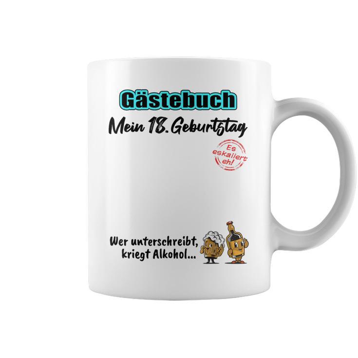 18th Birthday Guest Book 18 Years Girl Boy Graphic Print Coffee Mug