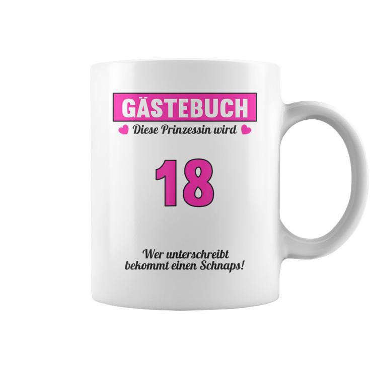 18th Birthday Guest Book Party 18 Years Graphic Print Coffee Mug
