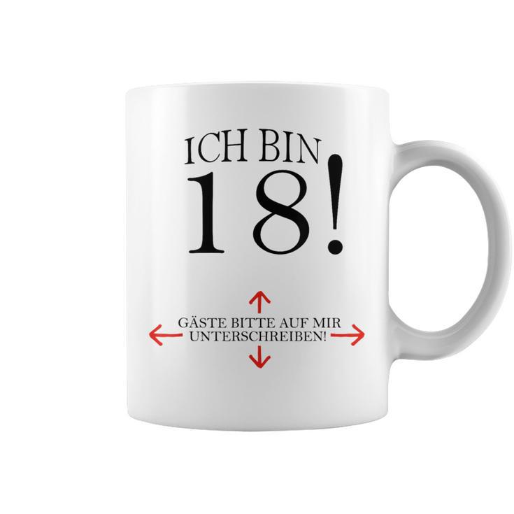18th Birthday Party Guest Book 18 Years 2001 Graphic Print Coffee Mug
