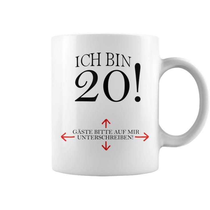 20th Birthday Party Guest Book 20 Years 1999 Graphic Print Coffee Mug