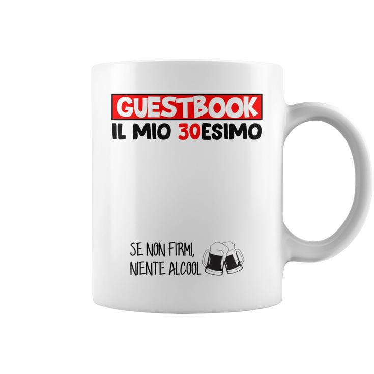30 Birthday Guest Book 30 Years Graphic Print Coffee Mug