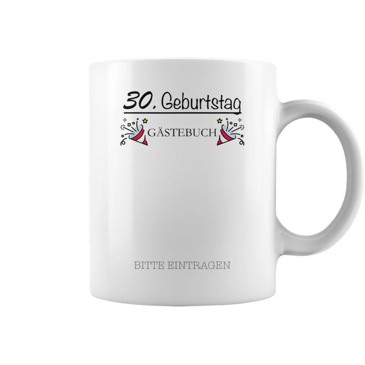 30th Birthday Guest Book For Guests At The Great Celebration Graphic Print Coffee Mug