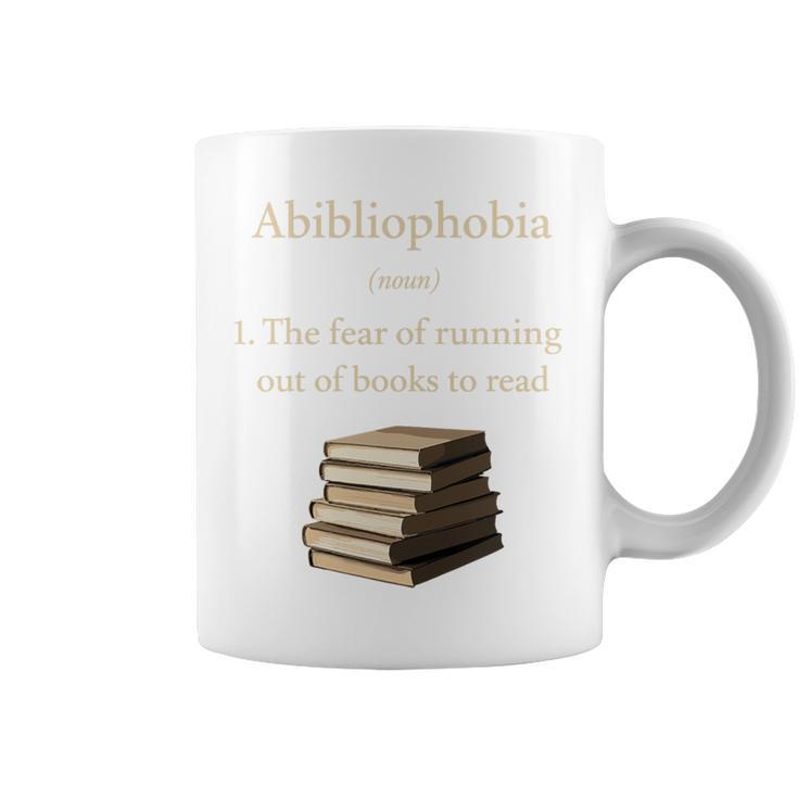 Abibliophobia Definition Book Lover Premium Tri-Blend Graphic Print Coffee Mug