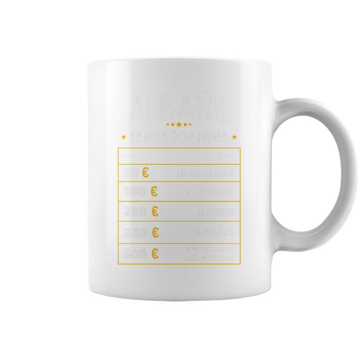 Albañil Tarifa Por Hora De Albañil Diseño Gracioso Taza de café