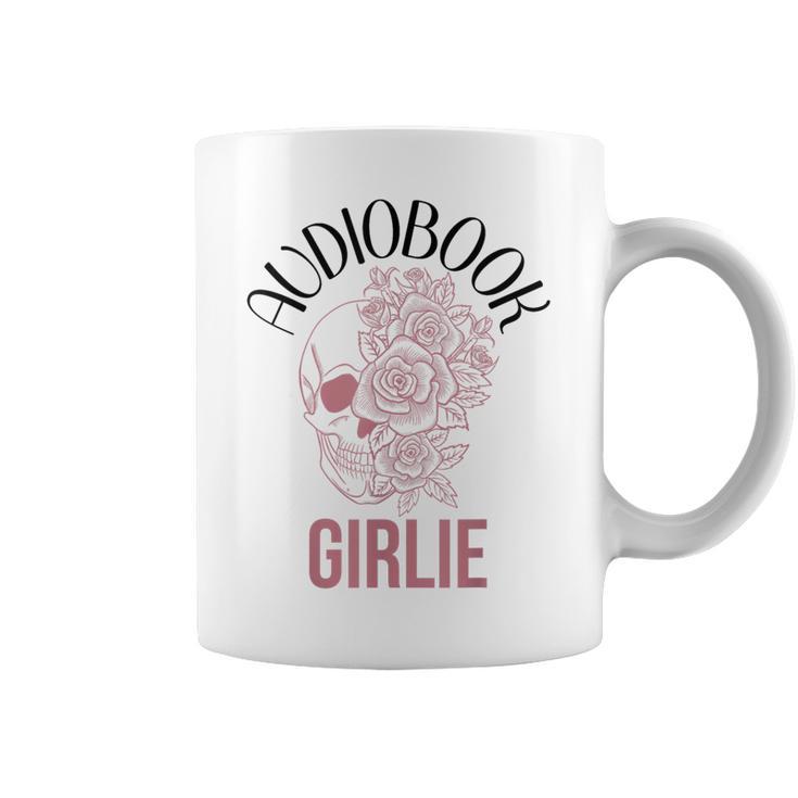 Audio Book Lovers Women Dark Romance Spicy Books Skeleton Graphic Print Coffee Mug