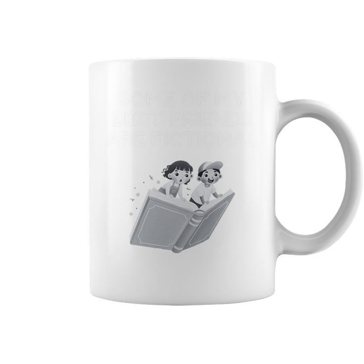 Some Of My Best Friends Are Fictional Book Lover Nerd Premium Tri-Blend Graphic Print Coffee Mug