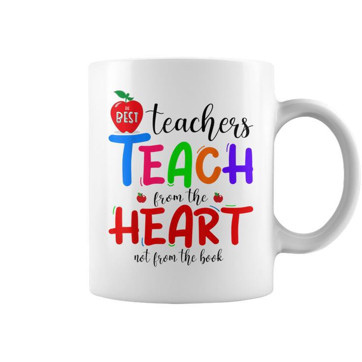 THE BEST TEACHERS TEACH FROM THE HEART NOT BOOK T-SHIRT Men Women Graphic Print Coffee Mug