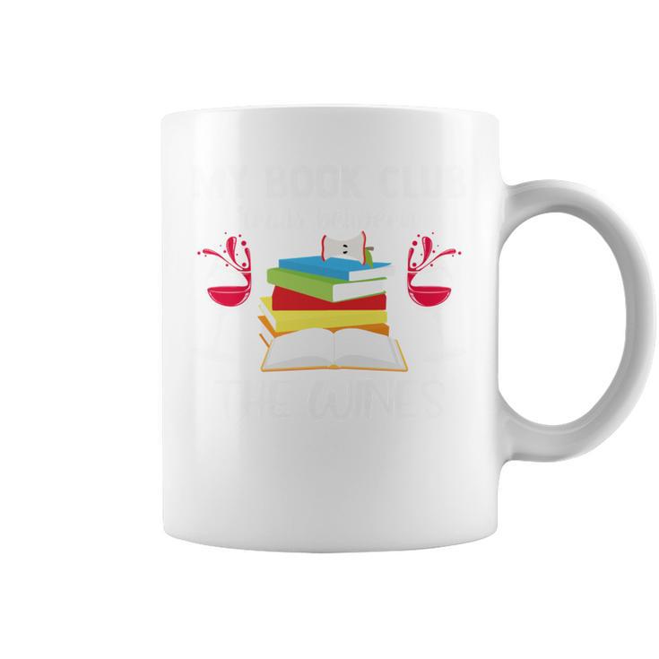 My Book Club Reads Between The Wines Reading Graphic Print Coffee Mug