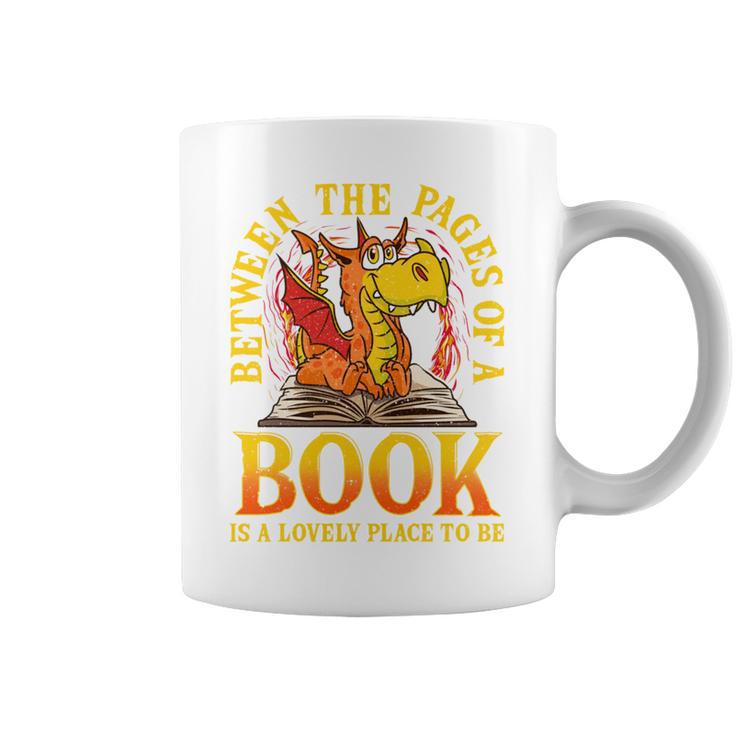Book Dragon Reader Reading Books Library Literacy Graphic Print Coffee Mug