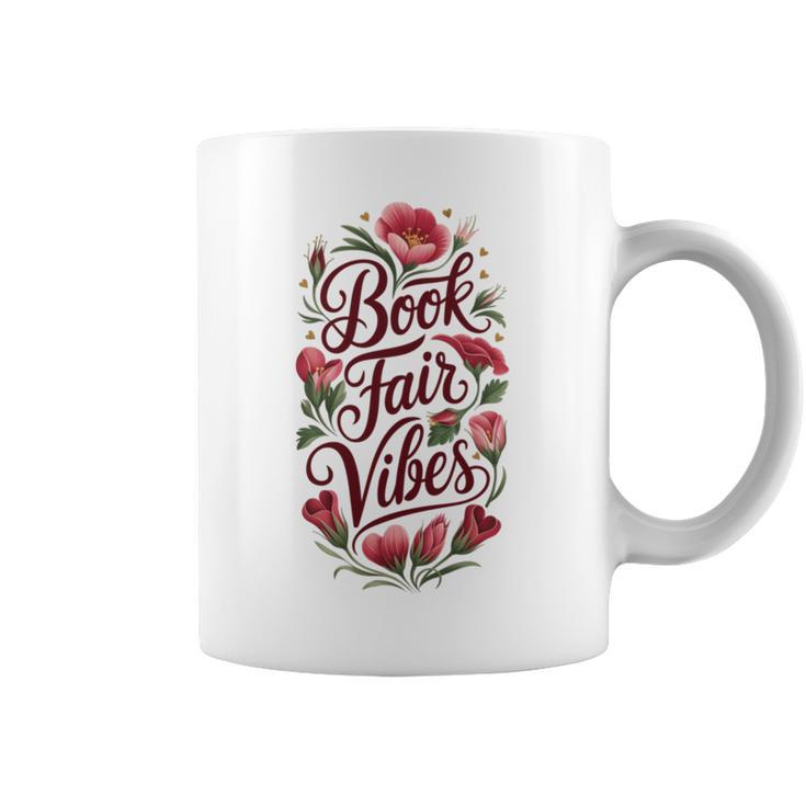 Book Fair Vibes Groovy 70s Retro School Librarian Graphic Print Coffee Mug