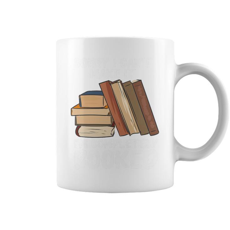 Book Fans Sorry I Can't Make It I'm Completely Booked Reader Premium Tri-Blend Graphic Print Coffee Mug