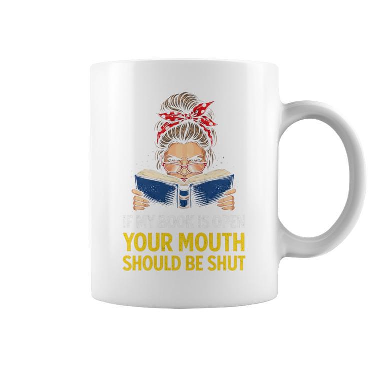 If My Book Is Open Reader Premium Tri-Blend Graphic Print Coffee Mug