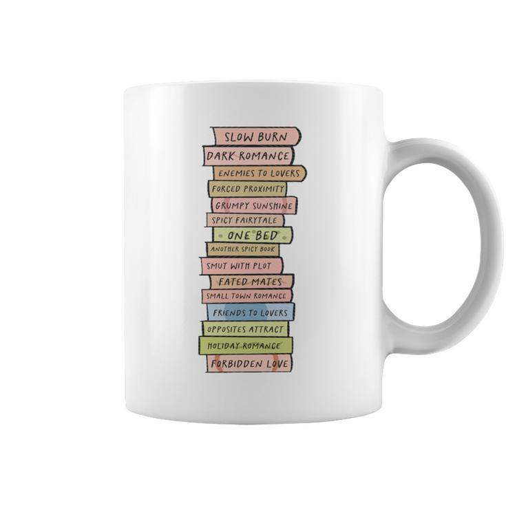 Book Trope Reader Romance Reading Bookish Tropes Lover Graphic Print Coffee Mug