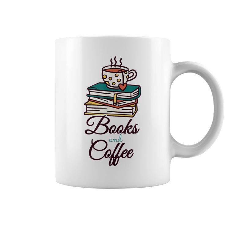 Books And Coffee Graphic Print Coffee Mug