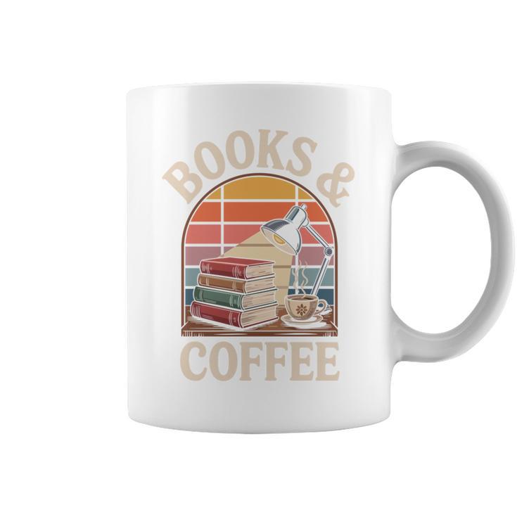 Books And Coffee Reading Book Lover Bookworm Graphic Print Coffee Mug