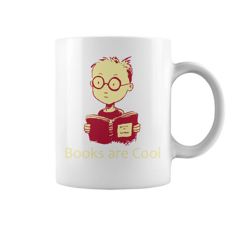 Books Are Cool Fun Reading Premium Graphic Print Coffee Mug