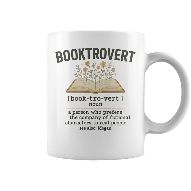 Booktrovert Definition Aesthetic Book Lovers Men Women Kids Graphic Print Coffee Mug