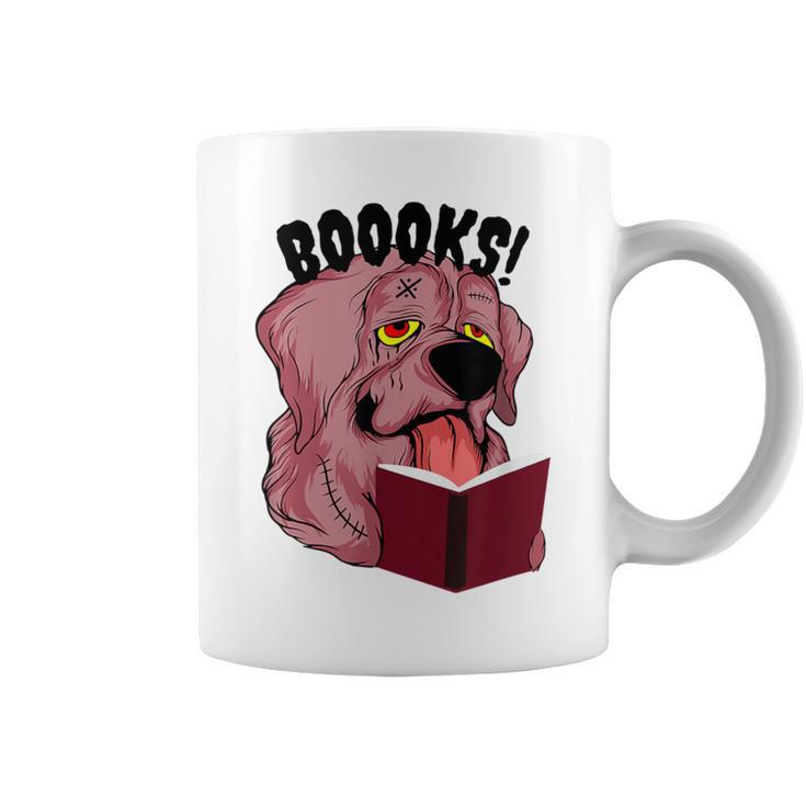 BOOOKS Zombie Dog Reading a Book Halloween Teacher Men Women Kids Graphic Print Coffee Mug BOOOKS Zombie Dog Reading a Book Halloween Teacher Men Women Kids Graphic Print Coffee Mug