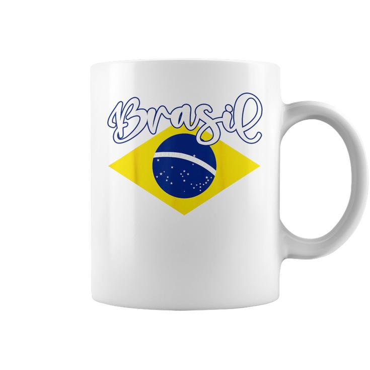 Brazilian Flag Colors National Brazil Brasil コーヒーマグ
