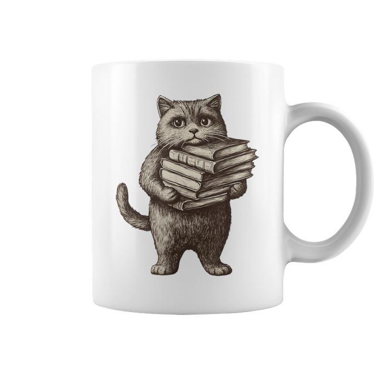 Cat Book Lover Reading Men Women Kids Graphic Print Coffee Mug Cat Book Lover Reading Men Women Kids Graphic Print Coffee Mug