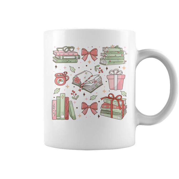Christmas Book Lover Reading Reader Men Women Kids Xmas Graphic Print Coffee Mug