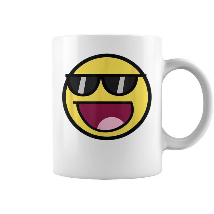 Cool Epic Face サングラス グラフィック シェード ファニー ミーム コーヒーマグ