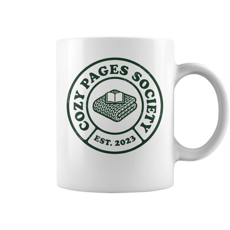 Cozy Pages Society Readers Book Lovers Bookish Graphic Print Coffee Mug
