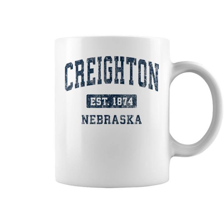 Creighton ネブラスカne ビンテージアスレチックスポーツデザイン コーヒーマグ