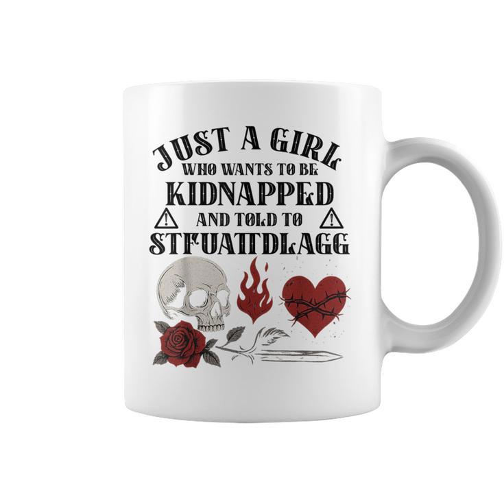 Dark Romance Smutt Book Merch Just A Good Girl STFUATTDLAGG Graphic Print Coffee Mug