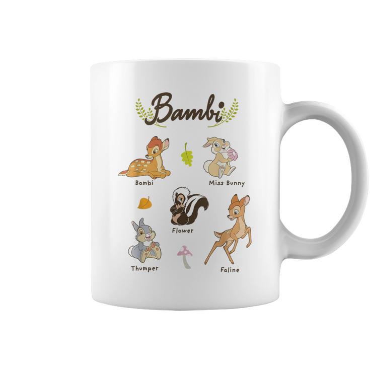 Disney Bambi Vintage Movie Characters Textbook Display Graphic Print Coffee Mug