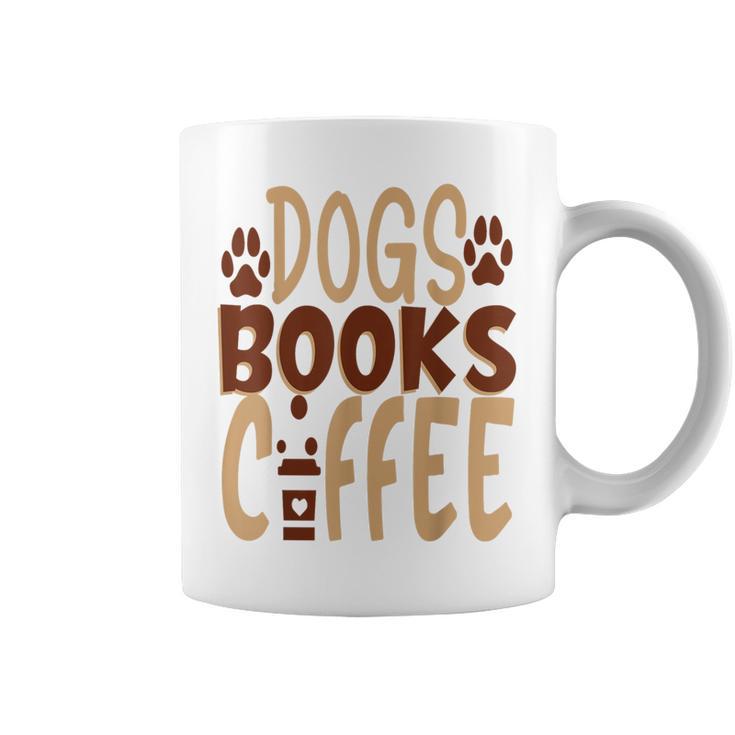 Dogs Books Coffee Lover Graphic Print Coffee Mug