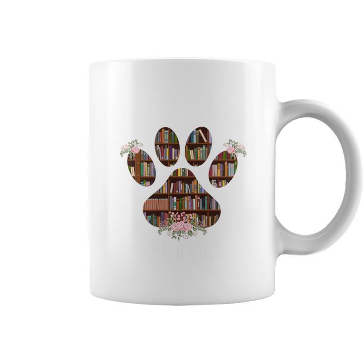 Easily Distracted By Dogs And Books Graphic Print Coffee Mug