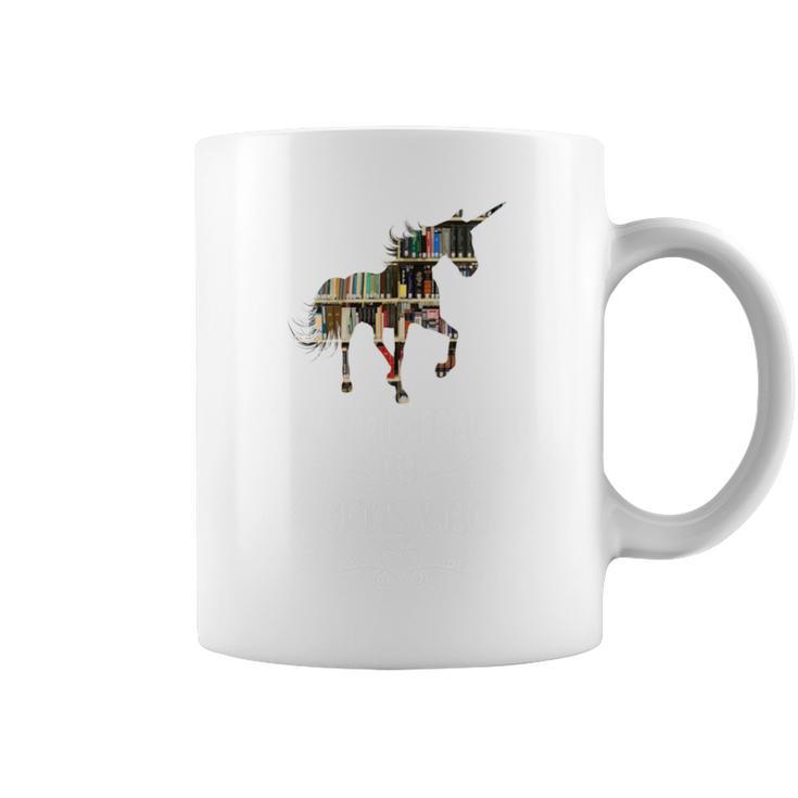 Easily Distracted By Unicorns And Books Graphic Print Coffee Mug
