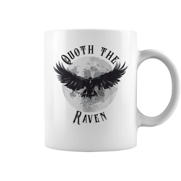 Edgar Allan Poe Nevermore The Raven Quote Literary Book Graphic Print Coffee Mug