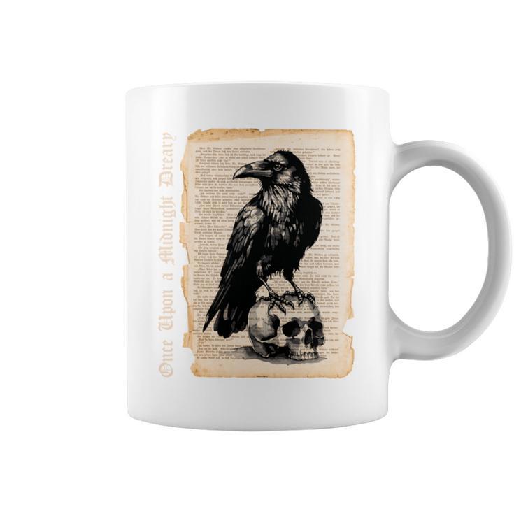 Edgar Allan Poe Raven Gothic Book Lover Graphic Print Coffee Mug