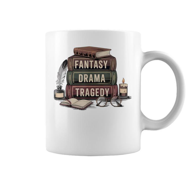 Fantasy Drama Tragedy Gothic Book Lover Bookworm Graphic Print Coffee Mug