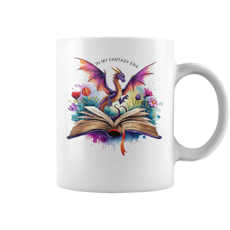 In My Fantasy Era Magic Dragon Book Graphic Print Coffee Mug