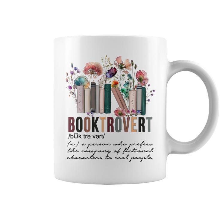Floral Booktrovert Wildflowers Bookworm Reading Book Lovers Graphic Print Coffee Mug