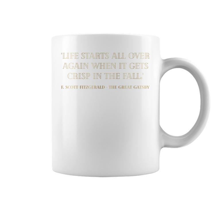 Gatsby Quote Book Love Fan Librarian 1920's Great Gatsby Premium Tri-Blend Graphic Print Coffee Mug