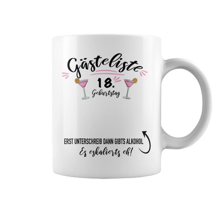 Guest Book 18th Birthday Party Girl Finally Adult Graphic Print Coffee Mug