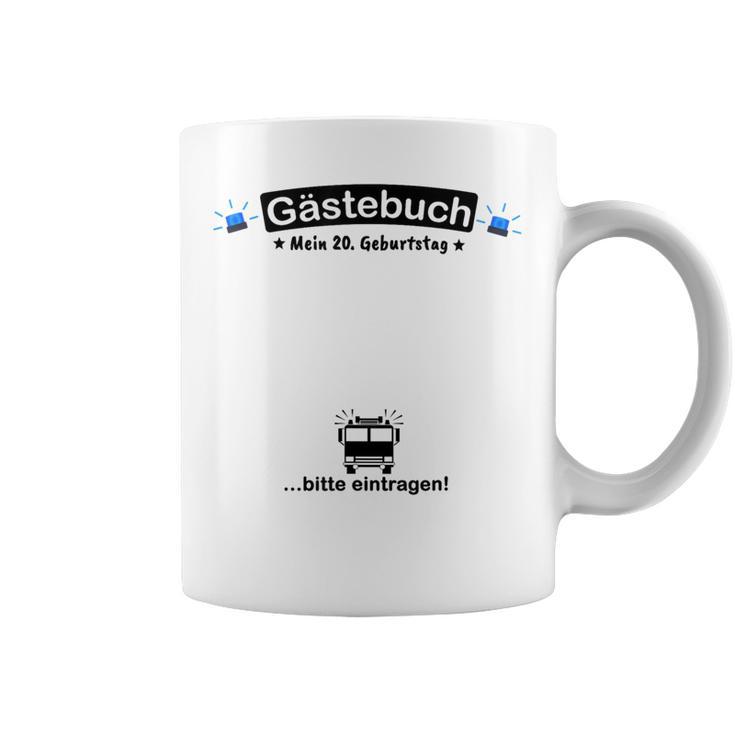 Guest Book Fire Brigade 20th Birthday Graphic Print Coffee Mug