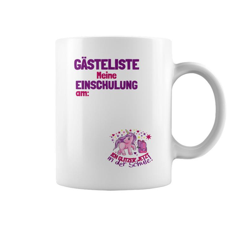 Guest List First Day At School Guest Book First Class Graphic Print Coffee Mug