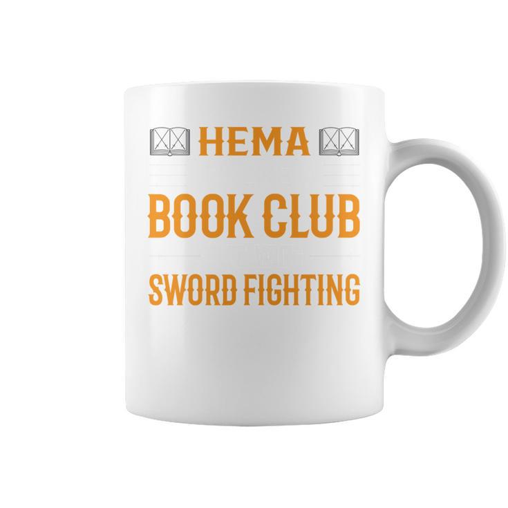 HEMA Book Club With Sword Fighting Graphic Print Coffee Mug