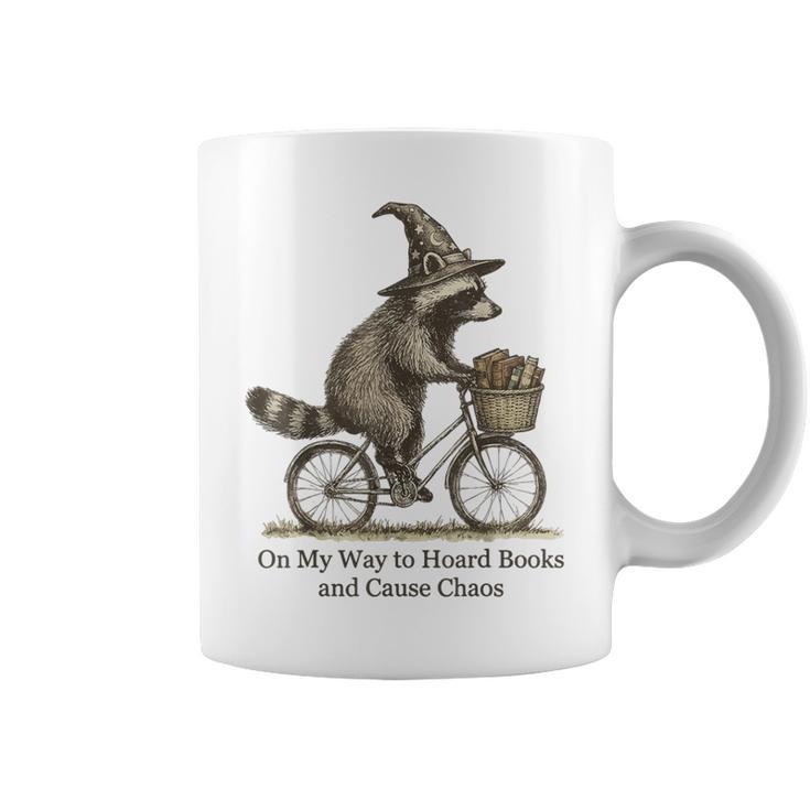 On My Way To Hoard Books And Cause Chaos Graphic Print Coffee Mug